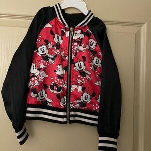 Minnie Mouse Kids Bomber Jacket Size 4/5